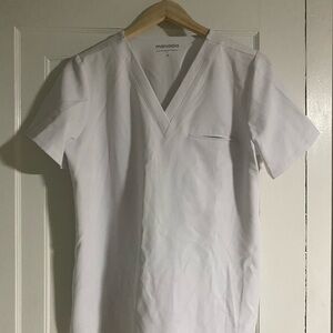 Mandala Women's White V-Neck Short Sleeve Tee